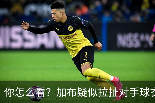 你怎么看？加布疑似拉扯对手球衣逃黄，轻微身体接触后跳水