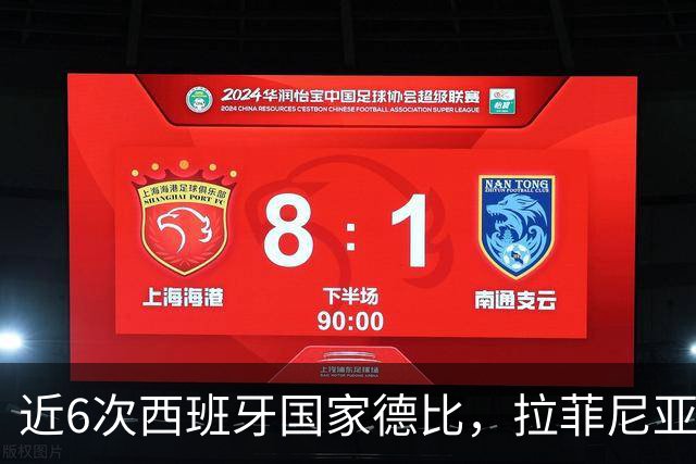 近6次西班牙国家德比，拉菲尼亚直接参与9球